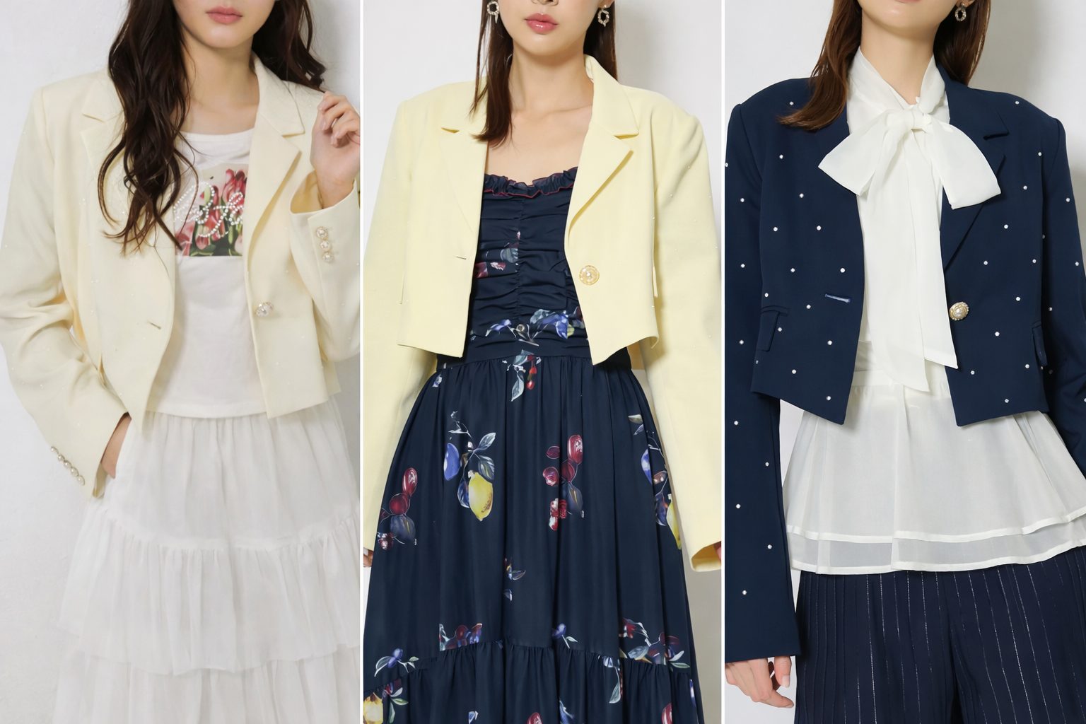 森香澄さん着用のパール付きシングルショートテーラードジャケット コーデをやさしく整理｜上品に着映える合わせ方まとめ