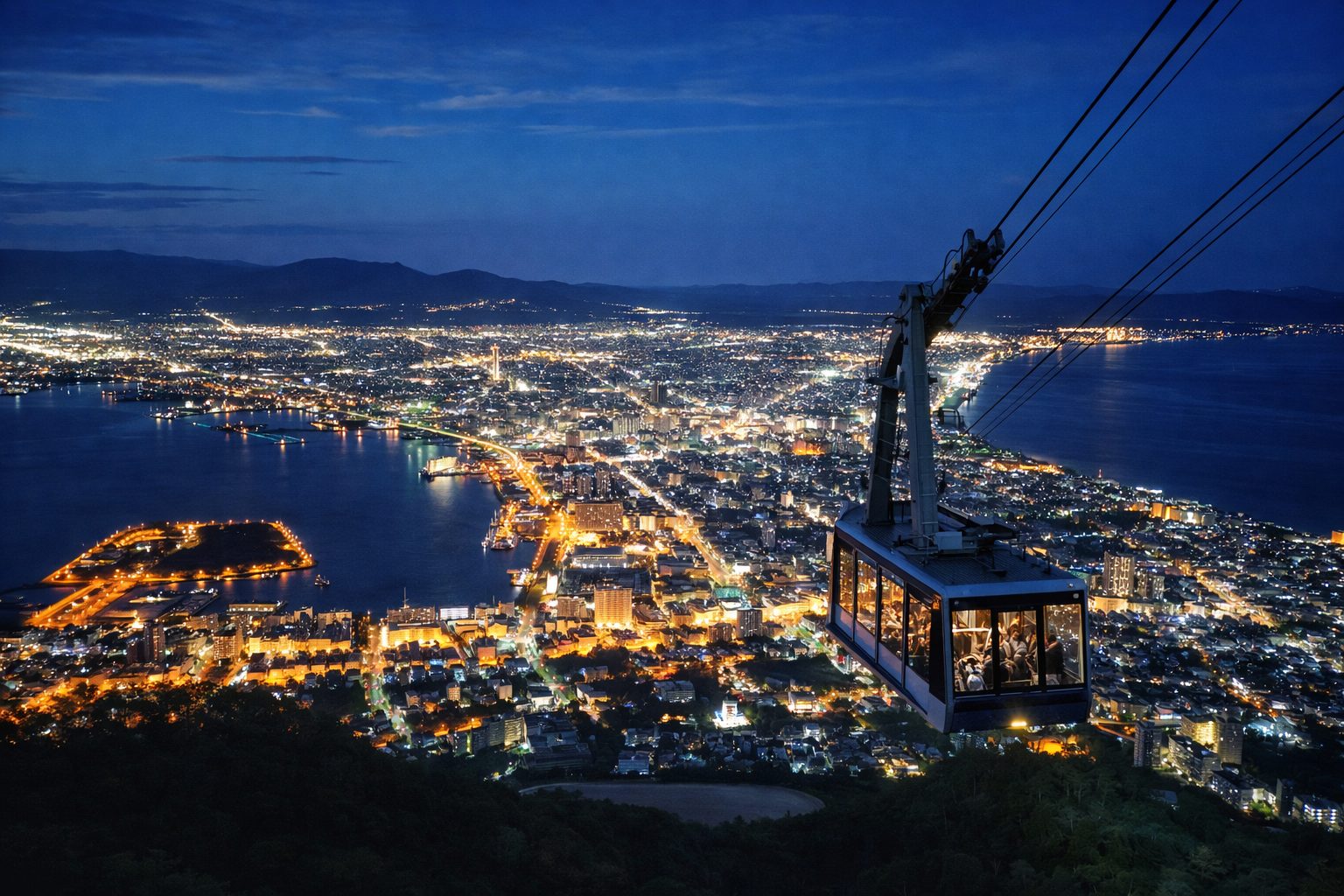 函館山ロープウェイをやさしく整理。函館湾と津軽海峡に包まれる景色の見どころまとめ