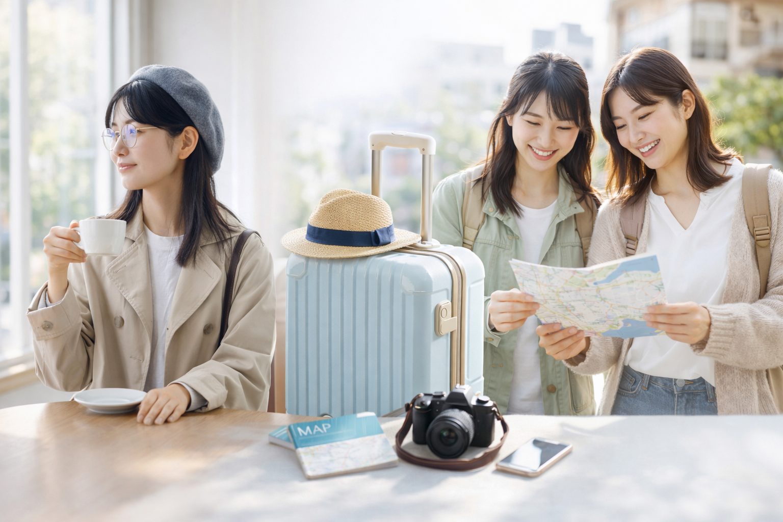 ひとり旅と女子旅をやさしく比較。大人女性に合う旅スタイルの選び方